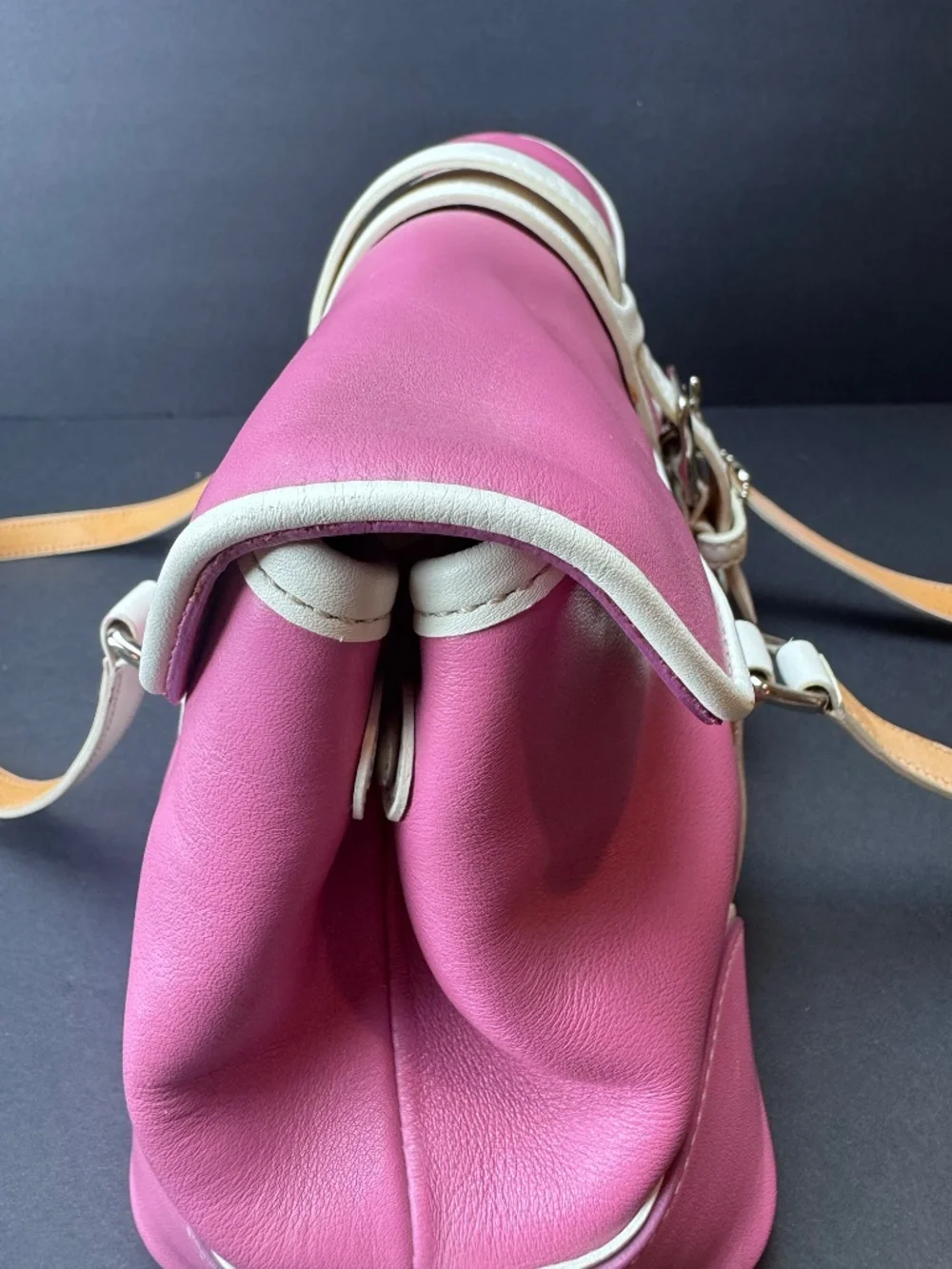 Vintage Coach Hampton Buckle Flap Shoulder Bag 9267 - Picture 6 of 10